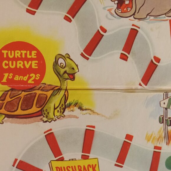 1957 THE HAPPY LITTLE TRAIN Game Board - Just the Game Board - Picture 10 of 10